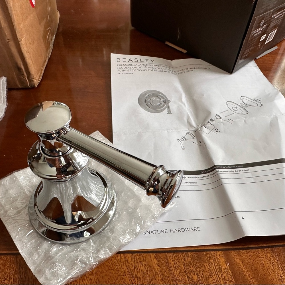 Signature Hardware Beasley Shower Pressure Valve in Chrome